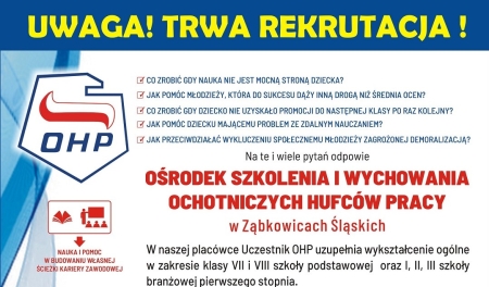 Ośrodku Szkolenia i Wychowania OHP - rekrutacja