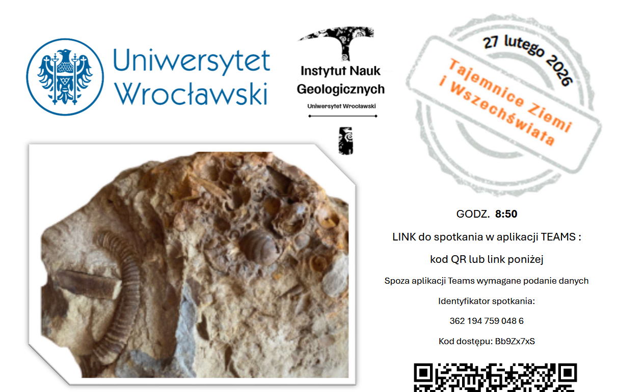 Wykłady ON_LINE z cyklu ''TAJEMNICE ZIEMI I WSZECHŚWIATA