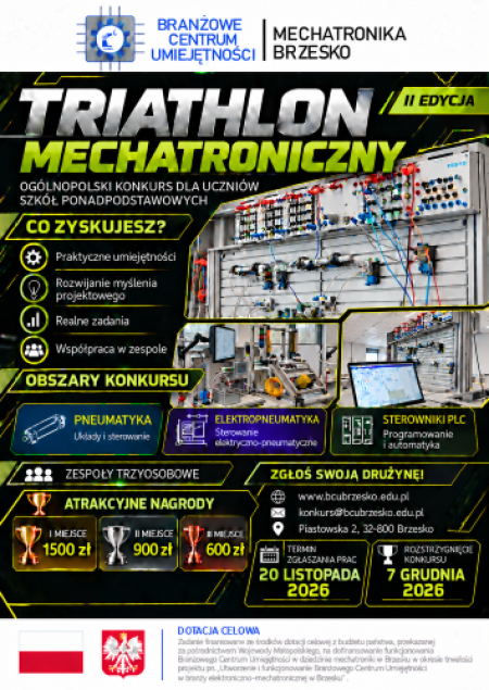 II edycja ogólnopolskiego konkursu ''Triathlon Mechatroniczny''